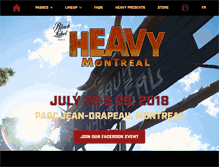 Tablet Screenshot of heavymontreal.com